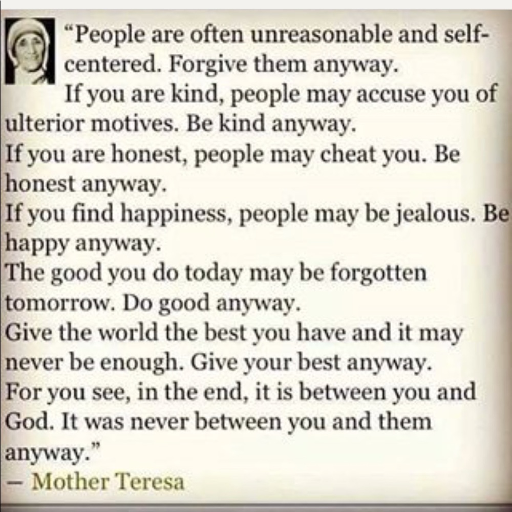 Words and actions to live by